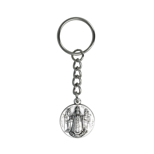 Keychain Our Lady of Itati Round.  Souvenirs from Italy