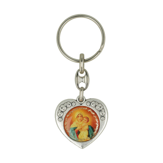 Keychain Schoenstatt Heart Pray for Us. Souvenirs from Italy