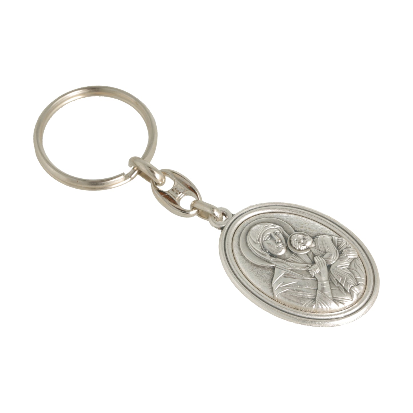 Keychain Virgin Perpetual Help Archangel Michael. Souvenirs from Italy