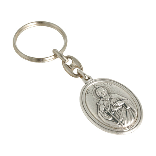 Keychain Saint Jude Queen of Peace. Souvenirs from Italy