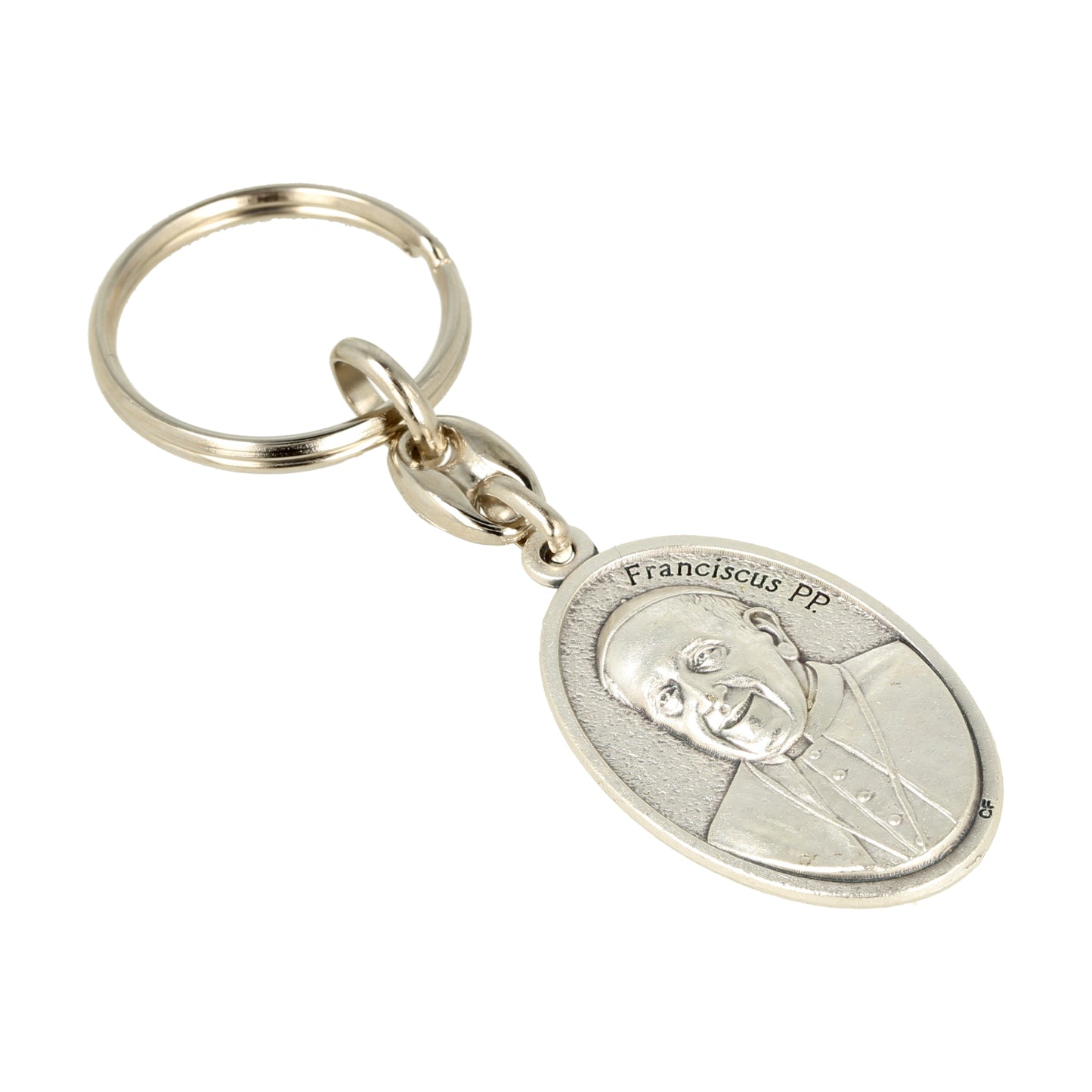 Keychain Pope Francis San Francisco Oval Grd. Souvenirs from Italy